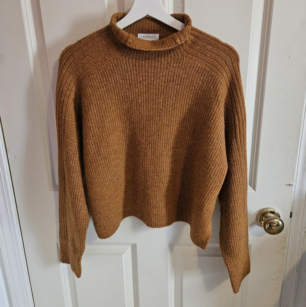 Topshop Women's Orange Sweater